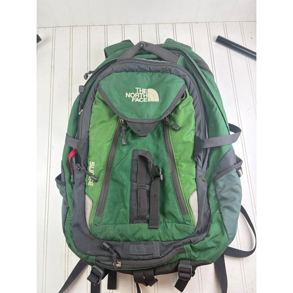 The North Face Green Surge Hiking Travel Laptop Bag Mens $150
